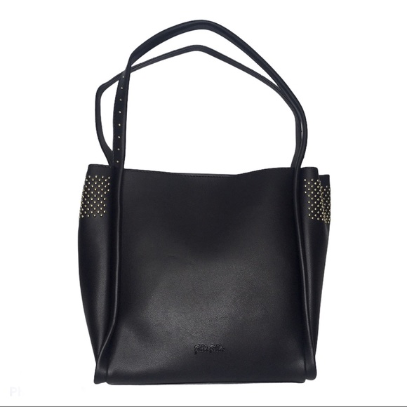 New Folli Follie Black Leather Shoulder Bag & Crossbody Bag - Picture 3 of 12